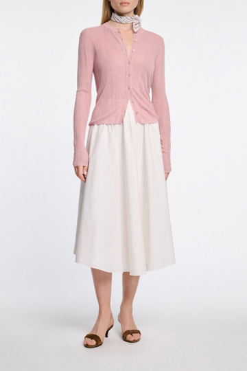 Dorothee Schumacher Cardigan aus Leinenmix milky rose