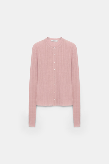 Dorothee Schumacher Cardigan aus Leinenmix milky rose