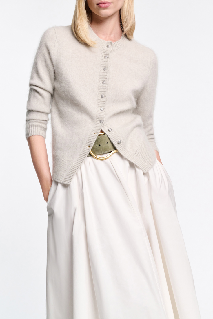 Dorothee Schumacher Cardigan aus Merino-Kaschmir Mix light mint