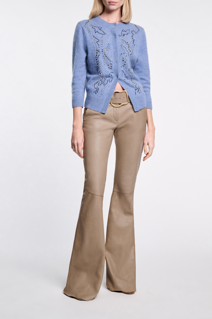 Dorothee Schumacher Cardigan mit Hotfix-Embellishment medium denim blue
