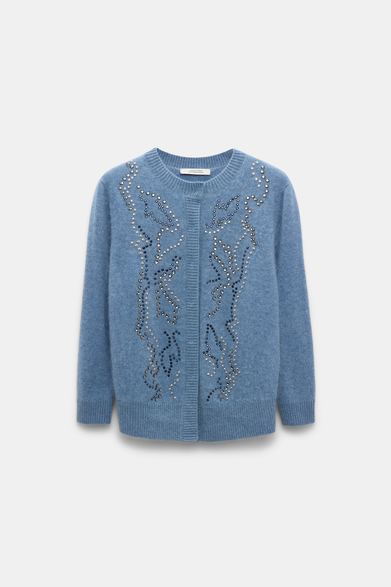 Dorothee Schumacher Cardigan mit Hotfix-Embellishment medium denim blue