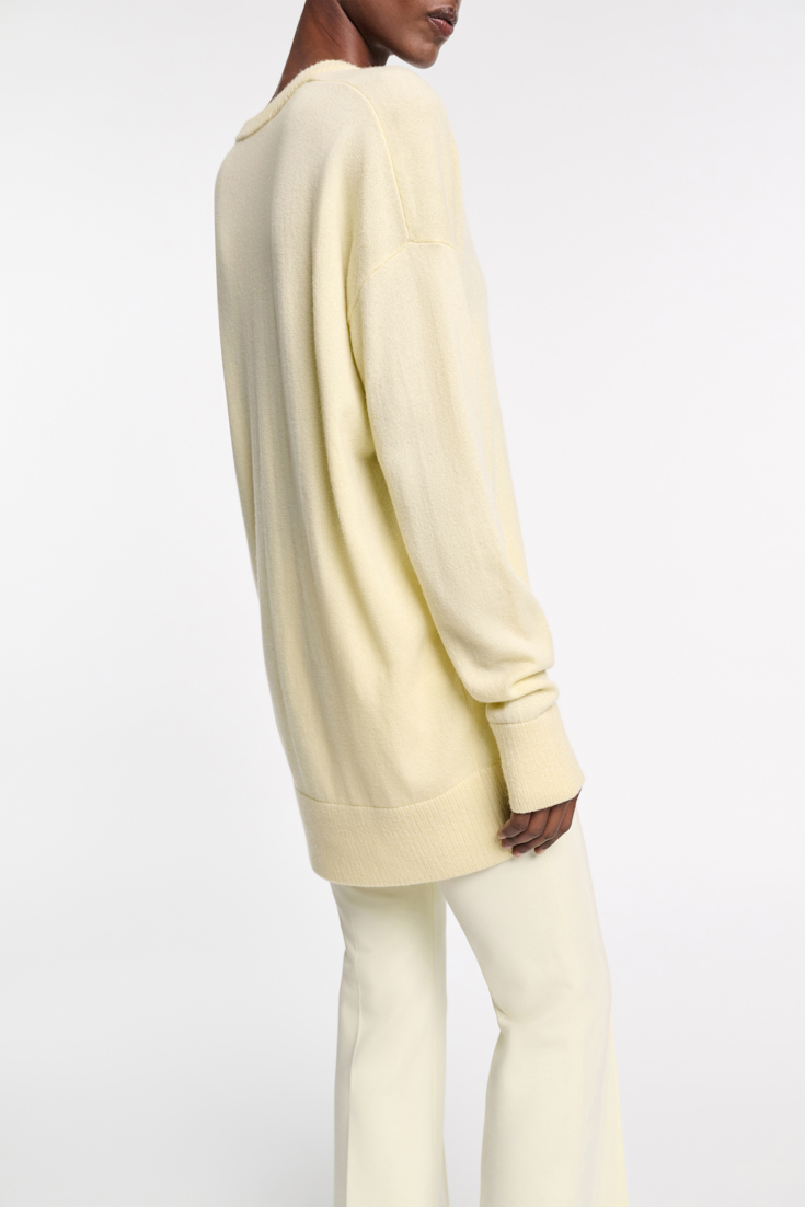 Dorothee Schumacher U-neck pullover lemon