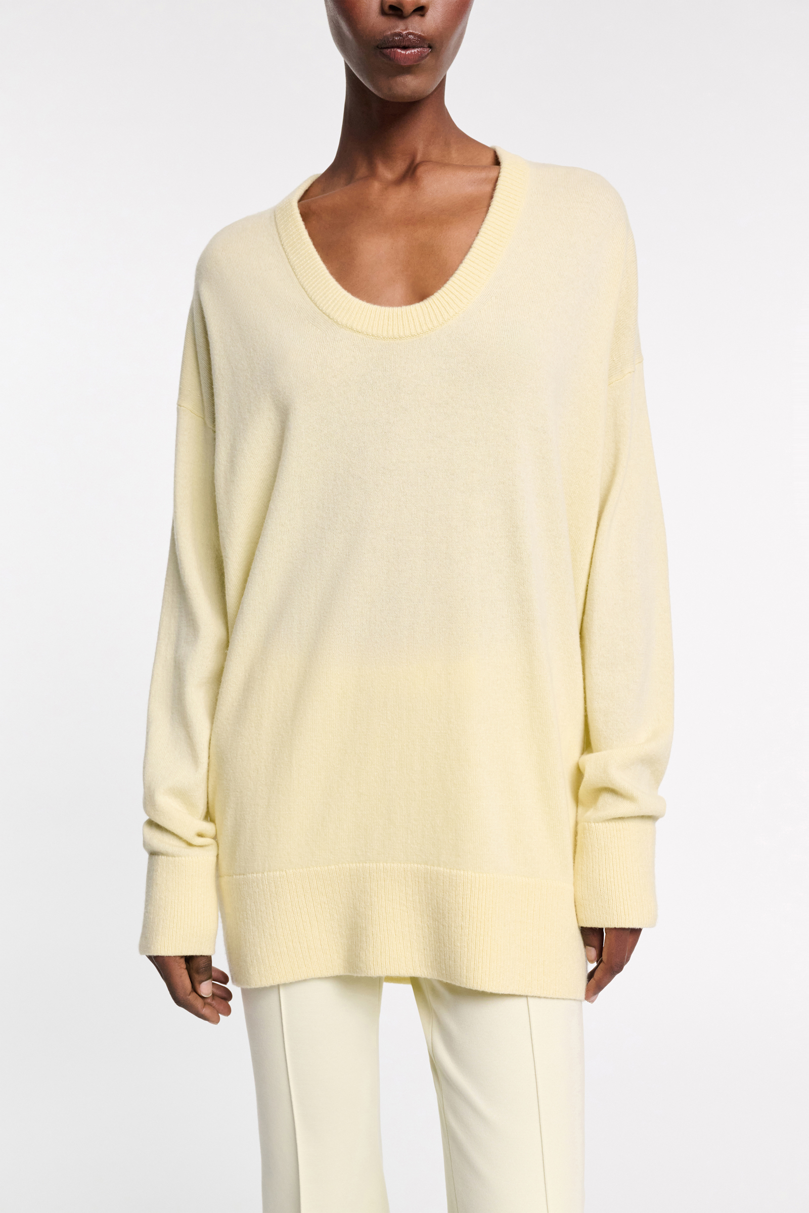 Dorothee Schumacher U-neck pullover lemon