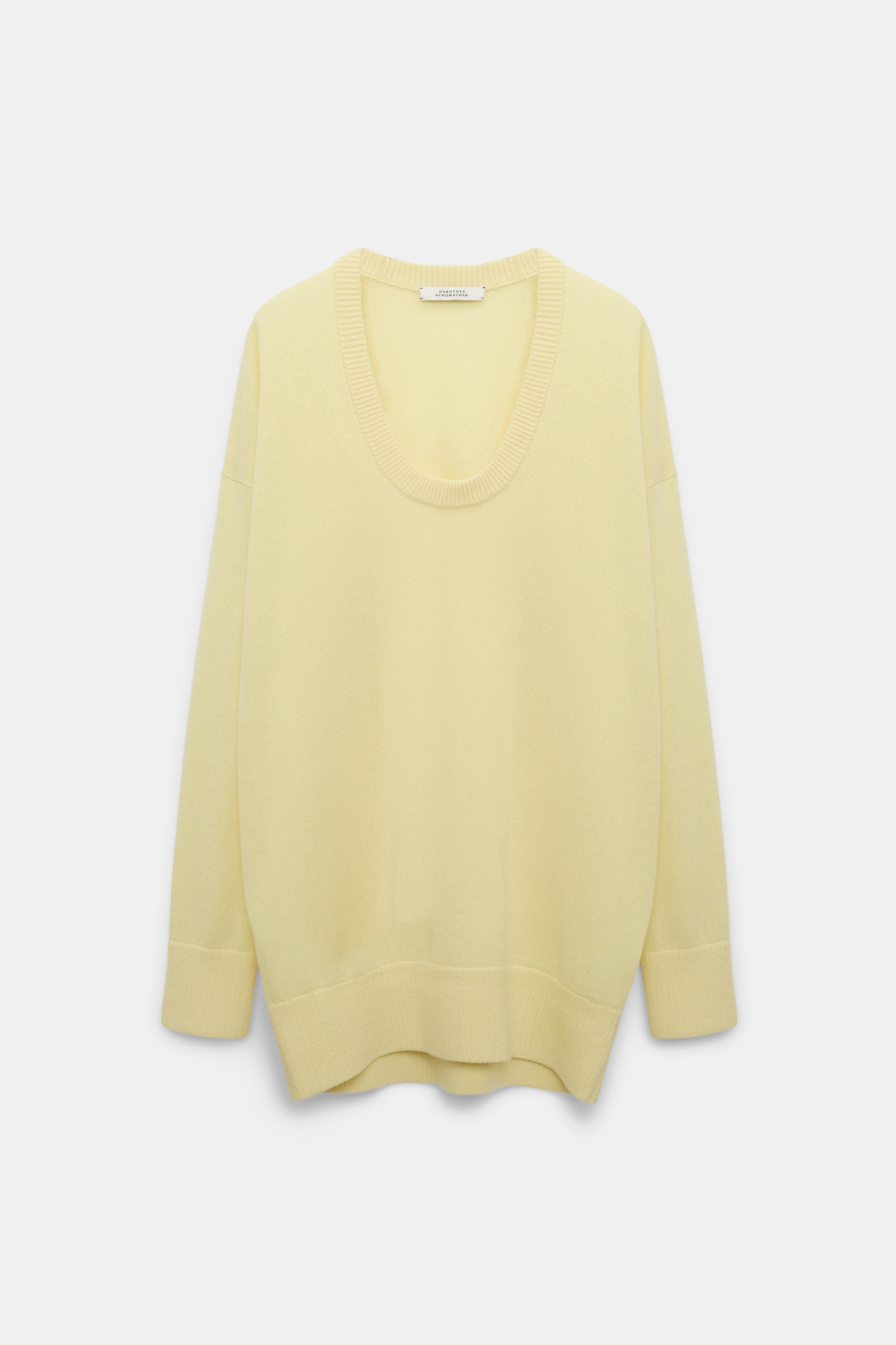 Dorothee Schumacher U-neck pullover lemon