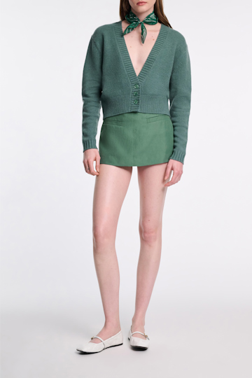 Dorothee Schumacher Cardigan aus Merino-Kaschmir Mix eucalyptus