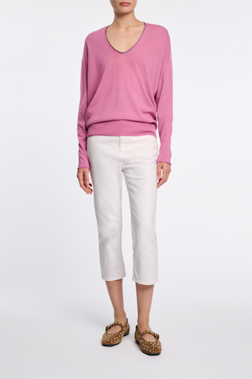 Dorothee Schumacher Pullover mit transparentem Garn-Detail light crocus