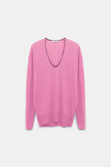 Dorothee Schumacher Pullover mit transparentem Garn-Detail light crocus