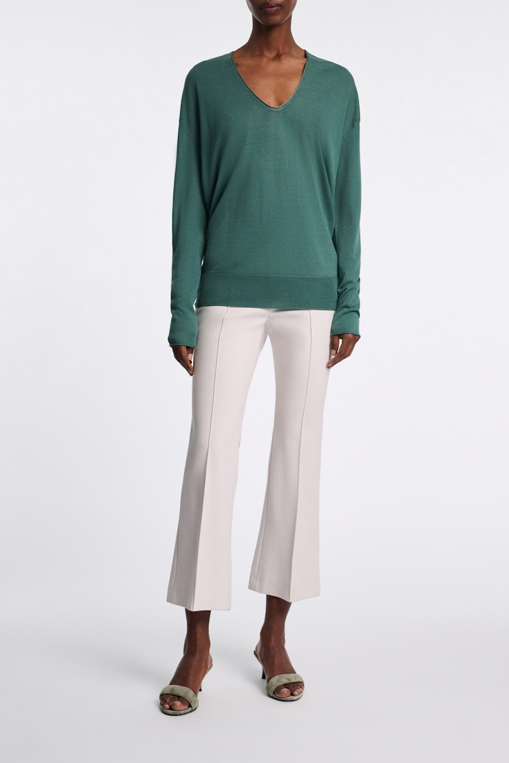 Dorothee Schumacher Pullover mit transparentem Garn-Detail jade