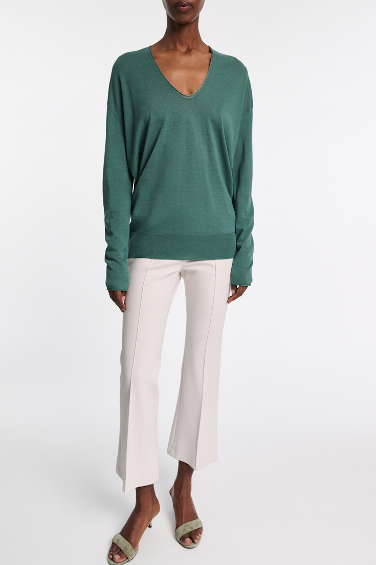 Dorothee Schumacher Pullover mit transparentem Garn-Detail jade
