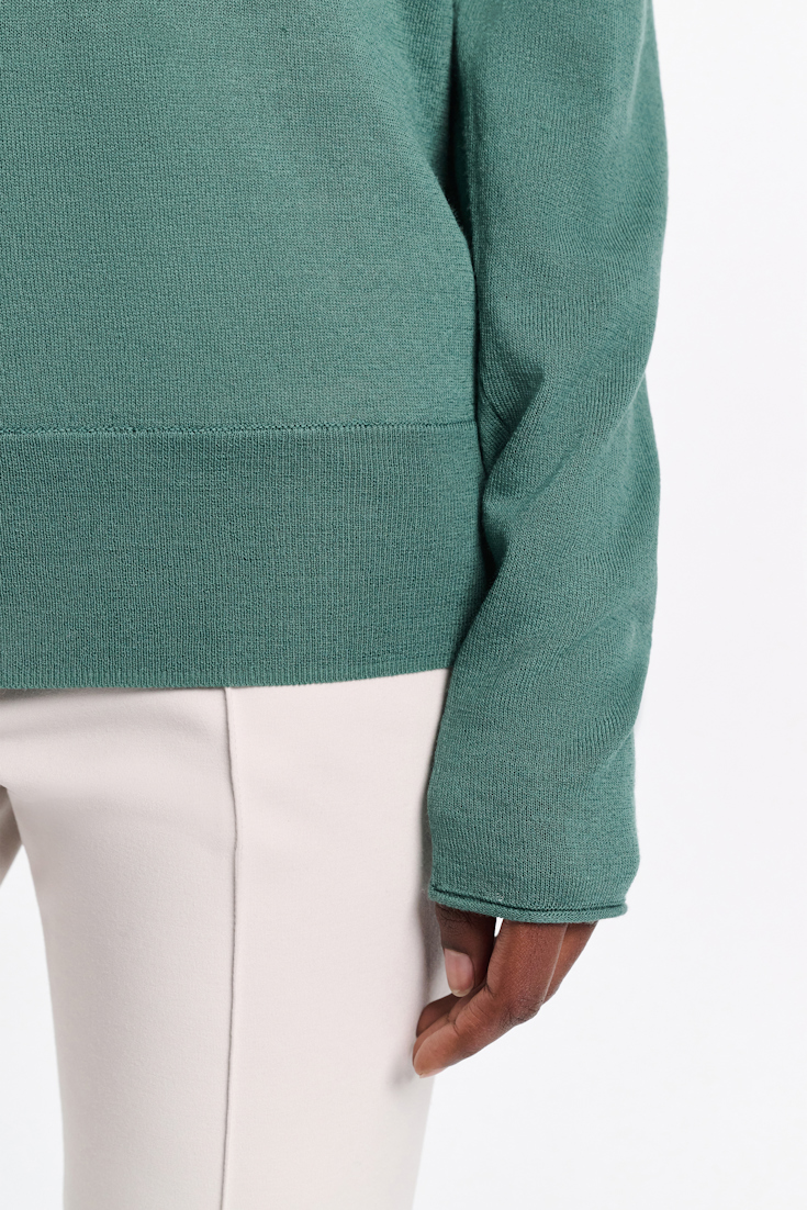 Dorothee Schumacher Pullover mit transparentem Garn-Detail jade