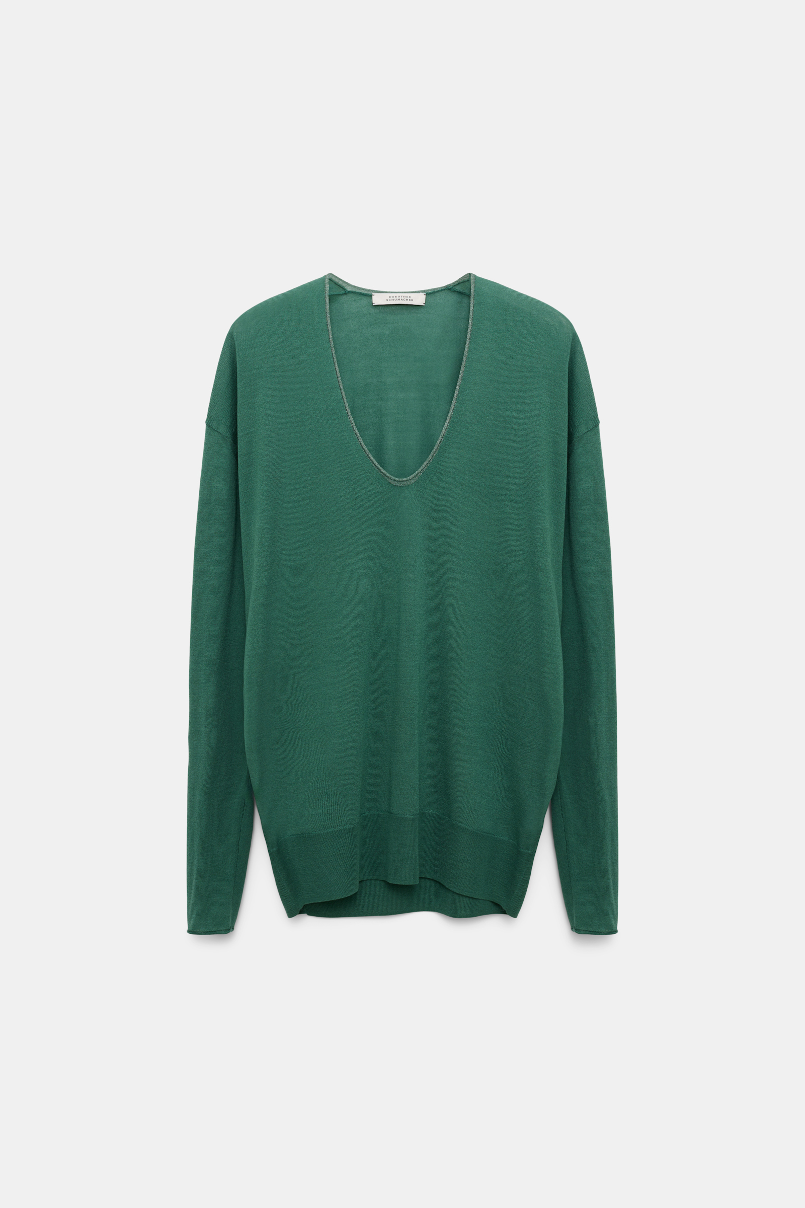 Dorothee Schumacher Pullover mit transparentem Garn-Detail jade