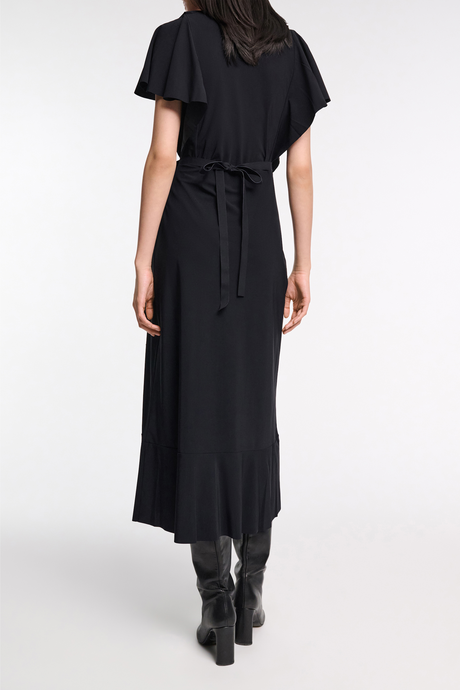 Dorothee Schumacher Wickelkleid mit Volant-Details pure black