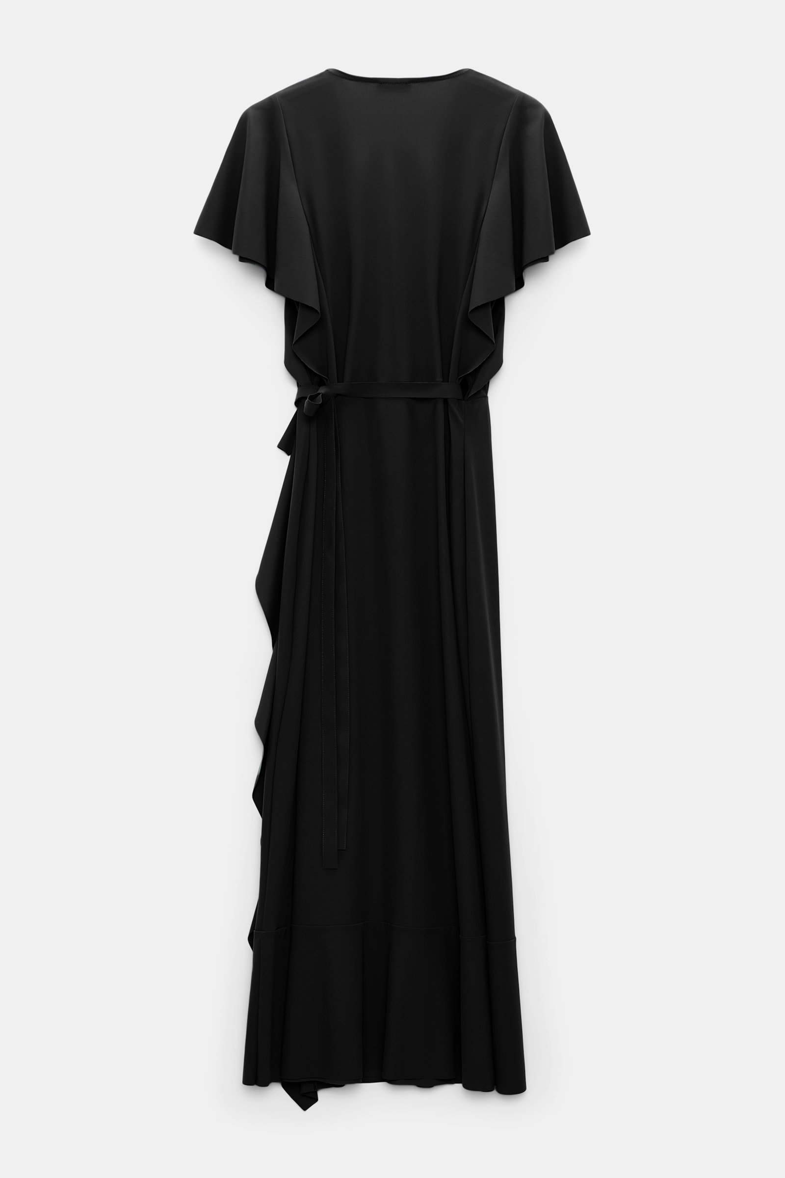 Dorothee Schumacher Wickelkleid mit Volant-Details pure black