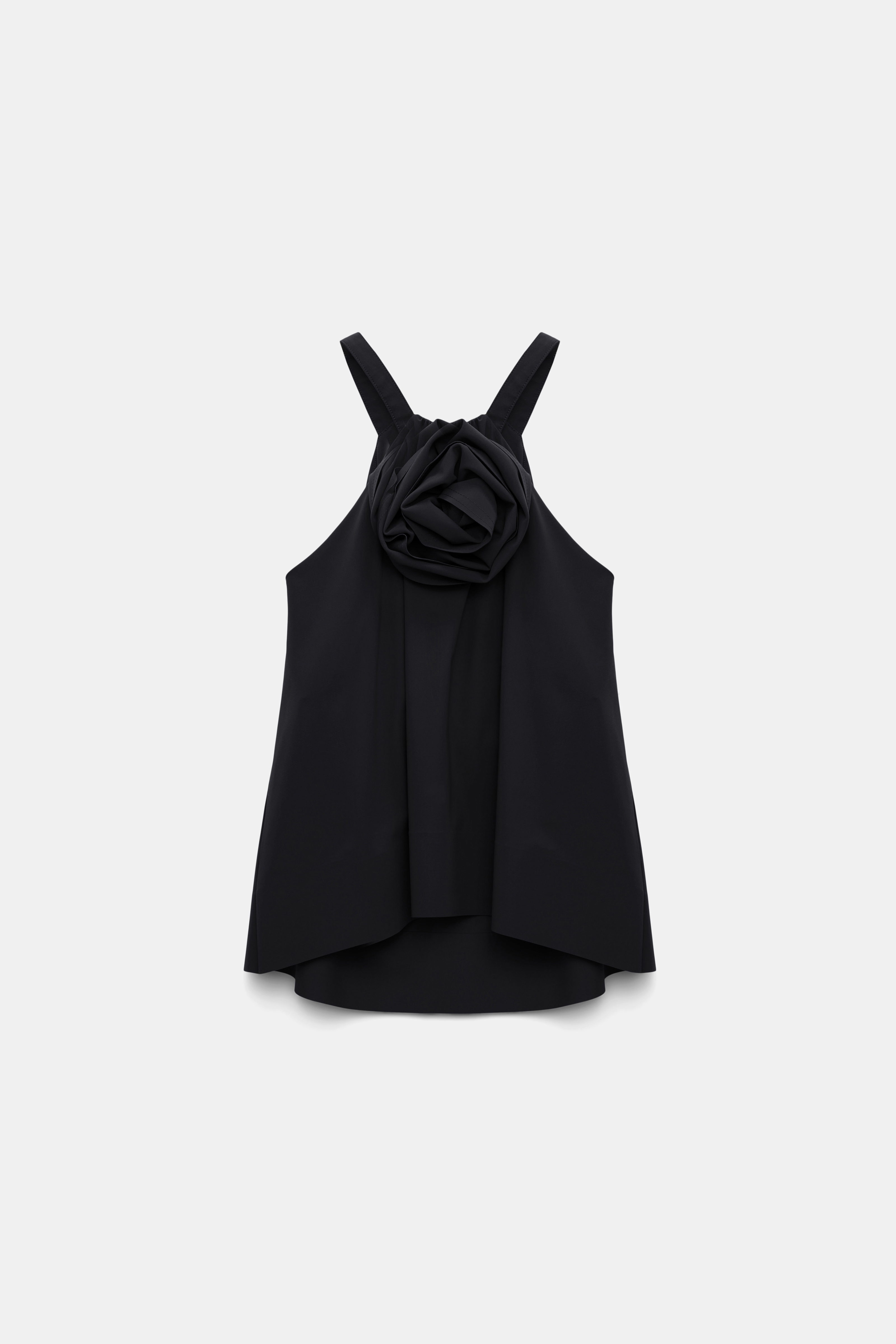 Dorothee Schumacher Top with removable rose pure black