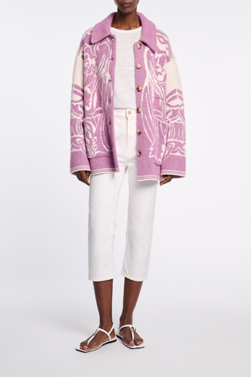 Dorothee Schumacher Rundhalsshirt aus Hanf camellia white