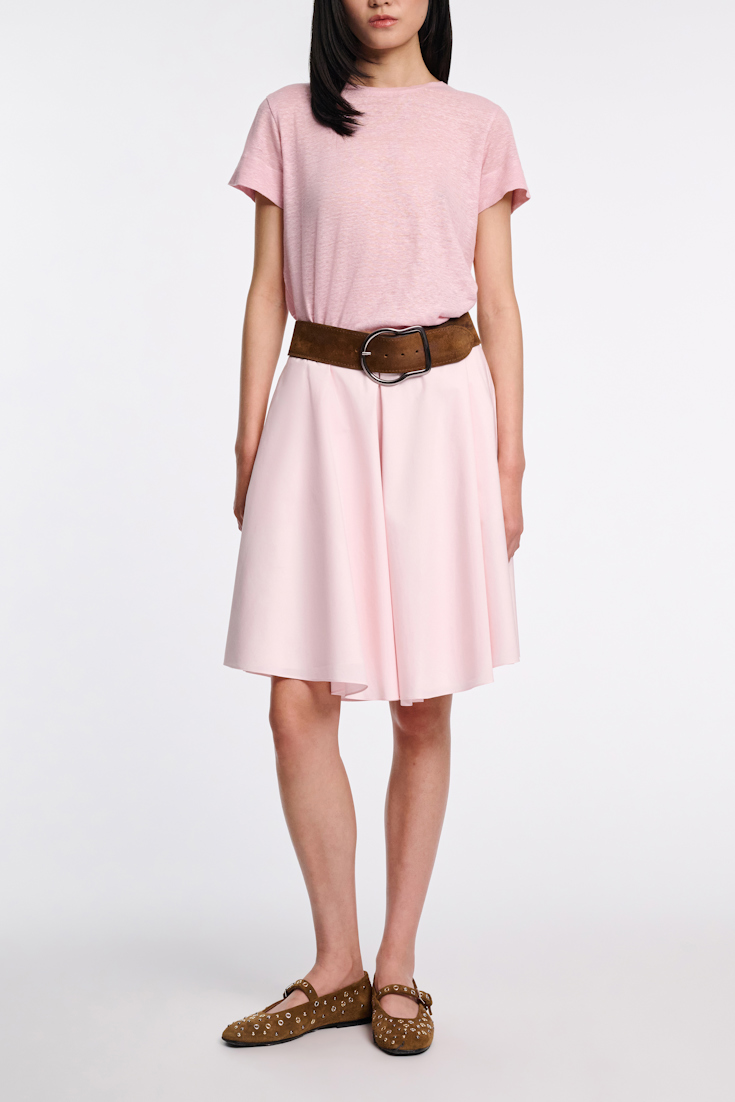 Dorothee Schumacher Rundhalsshirt aus Hanf milky rose