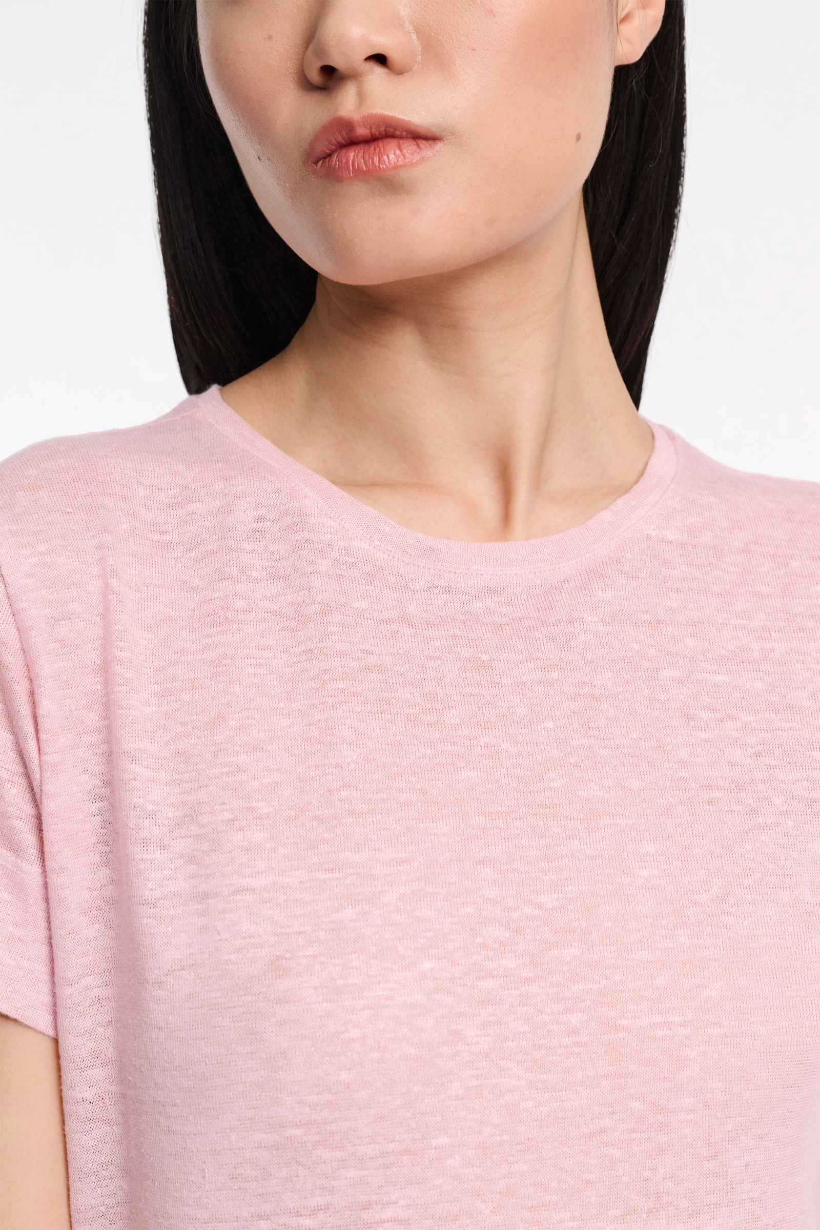 Dorothee Schumacher Rundhalsshirt aus Hanf milky rose