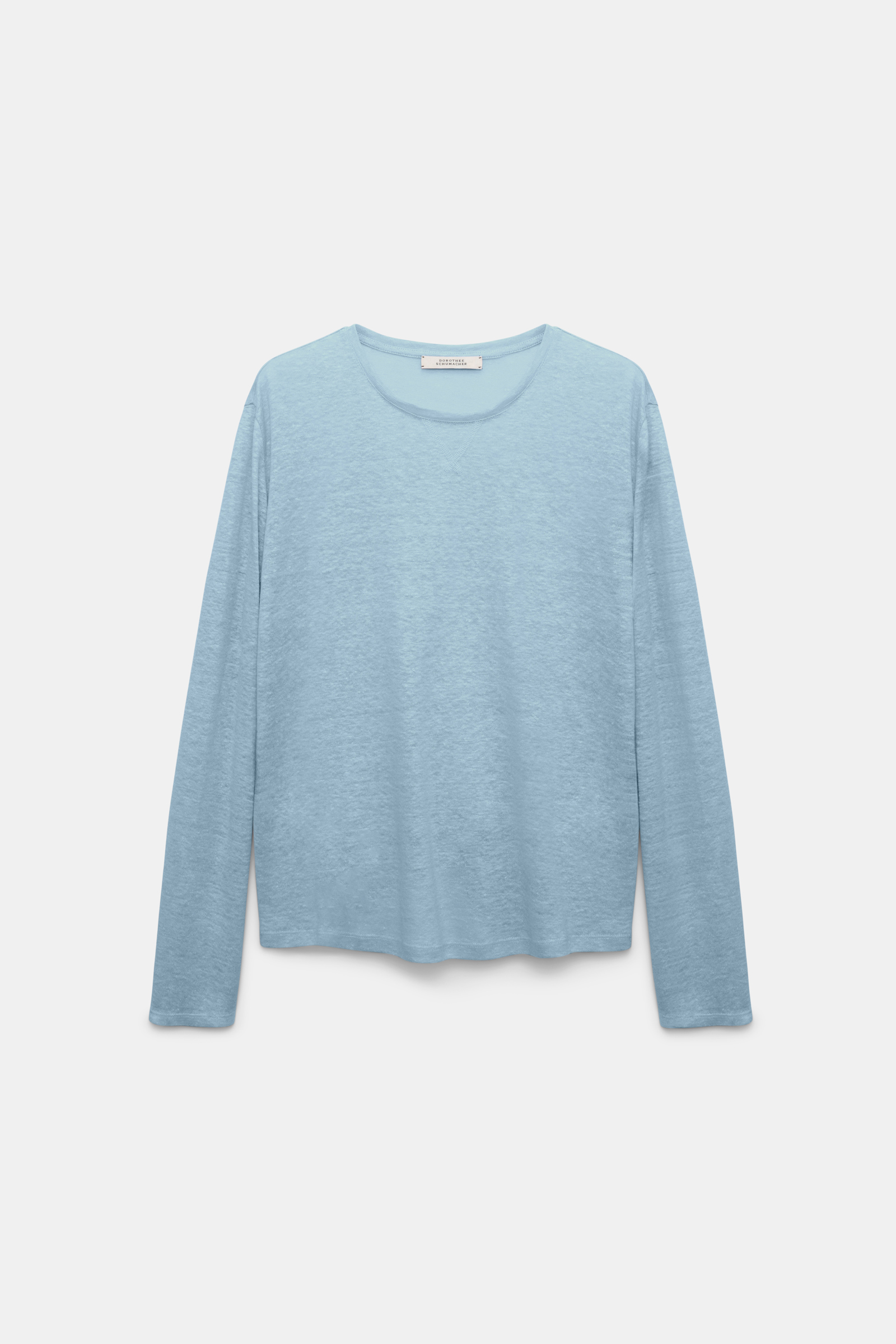 Dorothee Schumacher Langarmshirt aus Hanf powder blue II