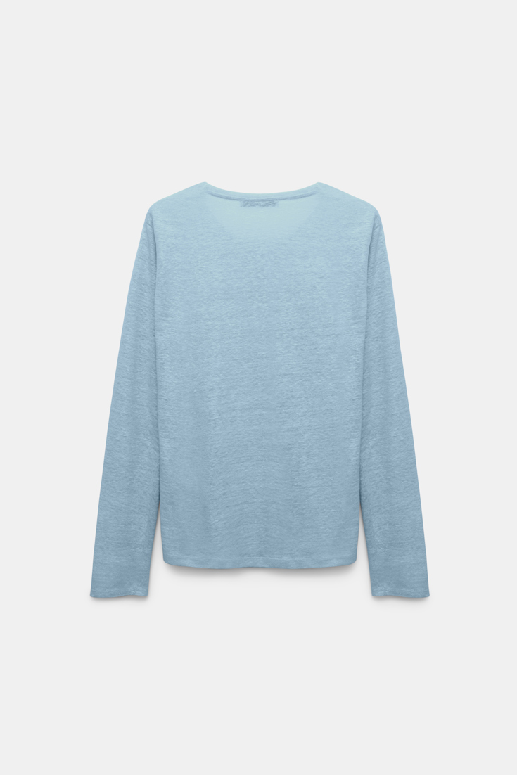 Dorothee Schumacher Langarmshirt aus Hanf powder blue II