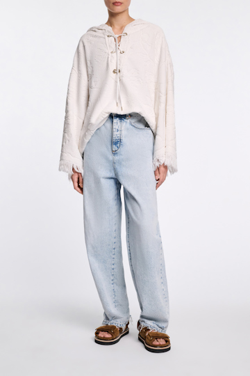 Dorothee Schumacher Hoodie mit floralem Muster camellia white