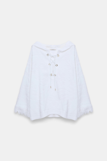 Dorothee Schumacher Hoodie mit floralem Muster camellia white