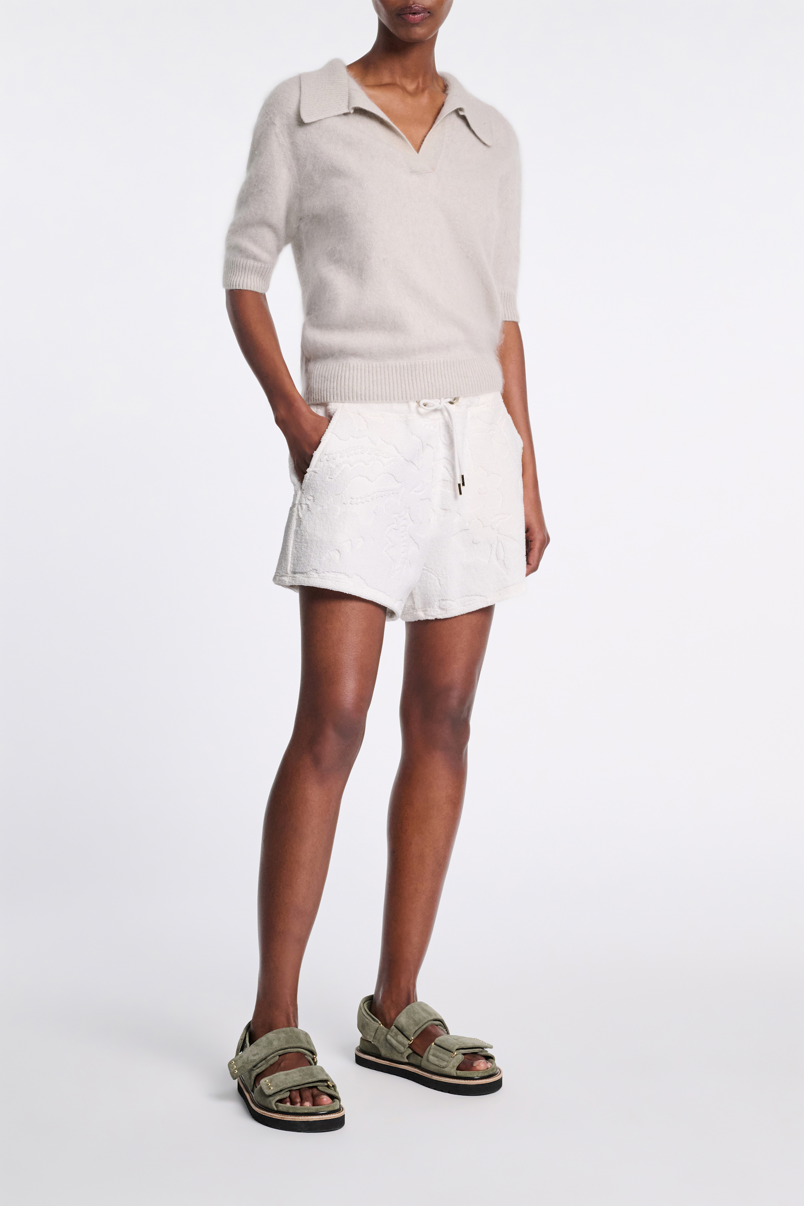 Dorothee Schumacher Shorts mit floralem Muster camellia white