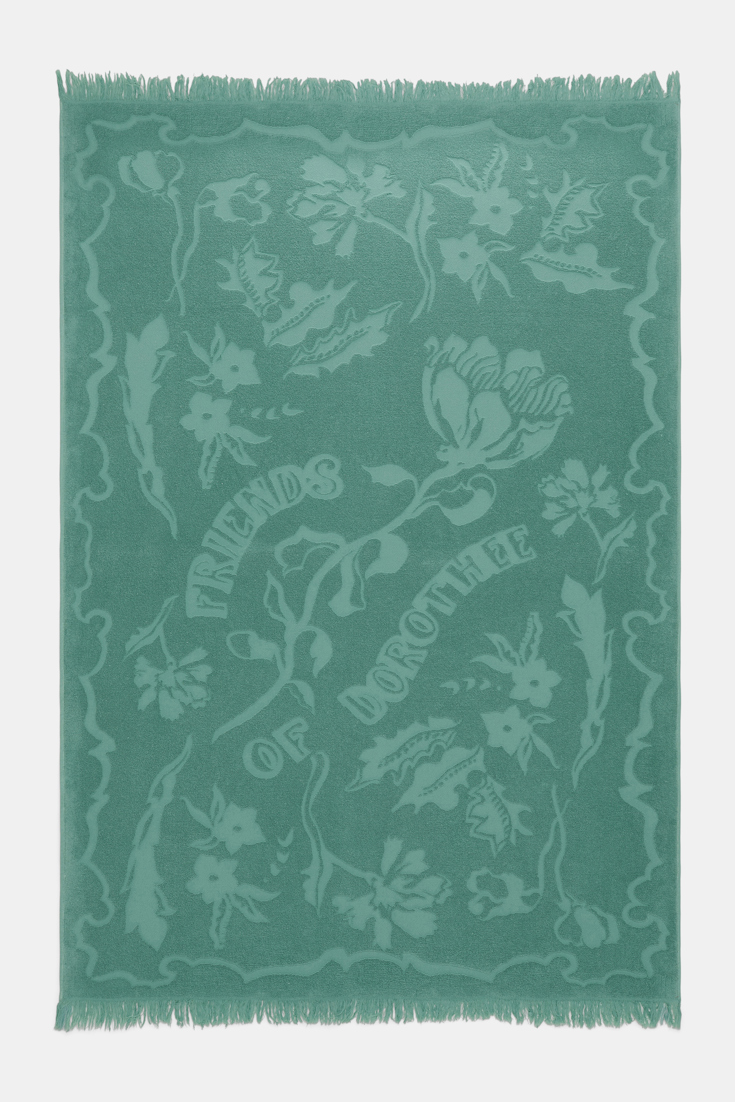 Dorothee Schumacher Handtuch mit floralem Muster jade