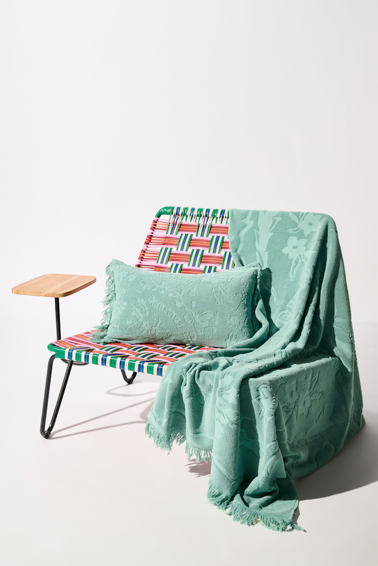Dorothee Schumacher Kissen mit floralem Muster jade