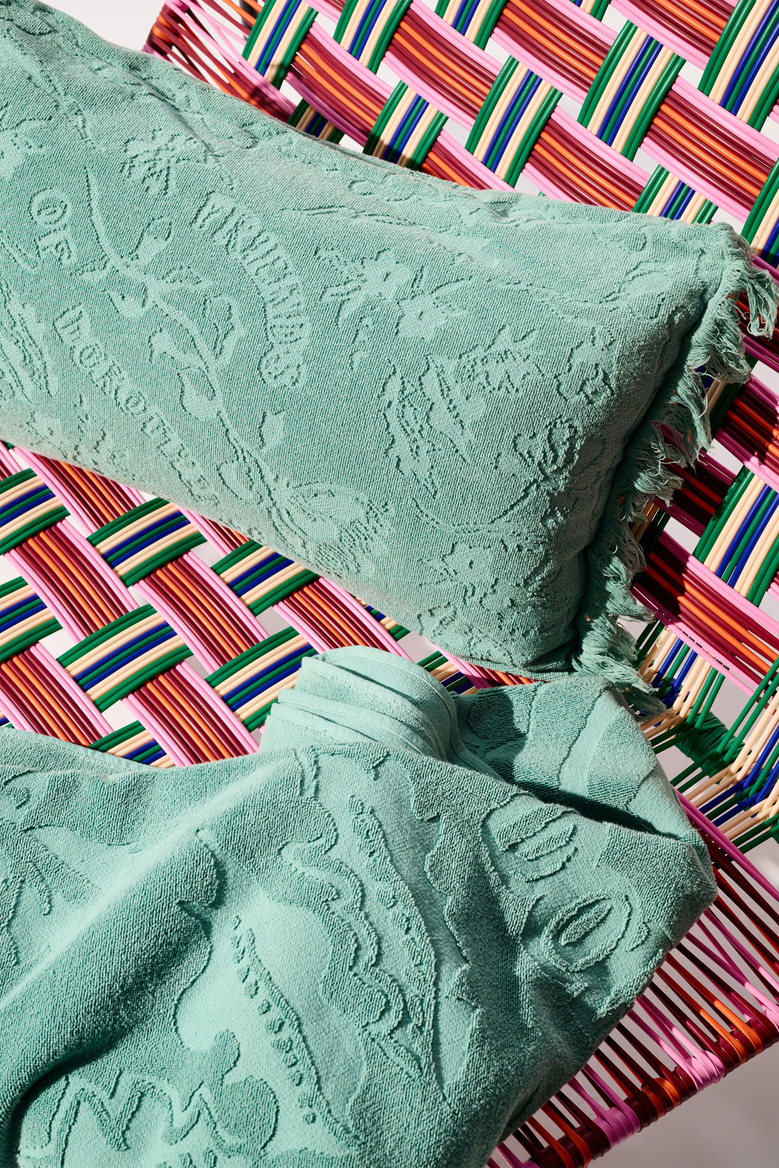 Dorothee Schumacher Kissen mit floralem Muster jade