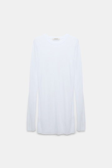 Dorothee Schumacher Leicht transparentes Longsleeve pure white