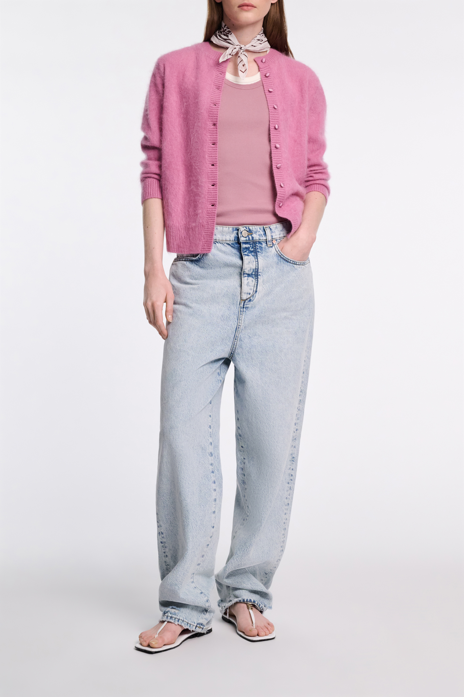 Dorothee Schumacher Ribbed cotton tank top sweet peas