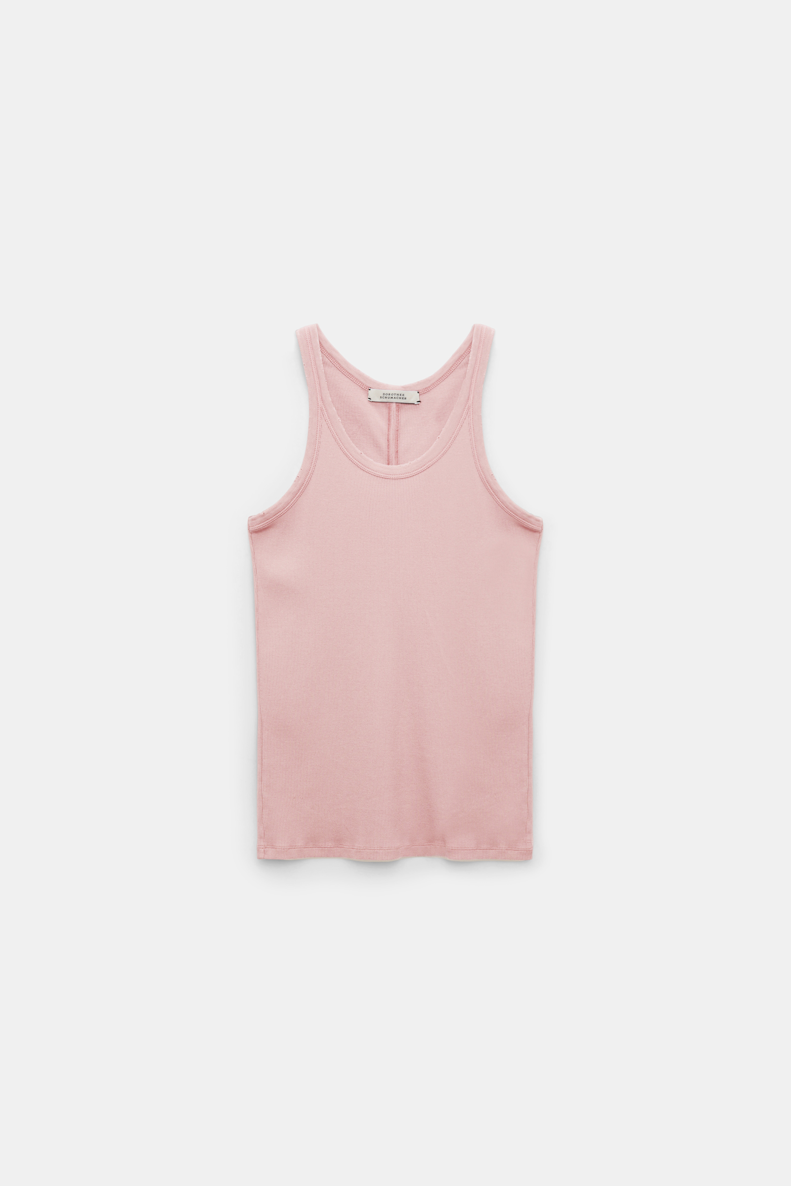 Dorothee Schumacher Ribbed cotton tank top sweet peas