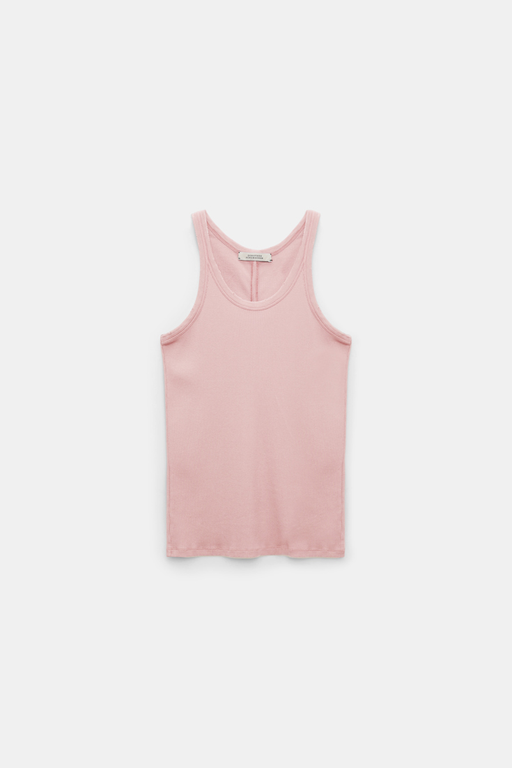 Dorothee Schumacher Ribbed cotton tank top sweet peas
