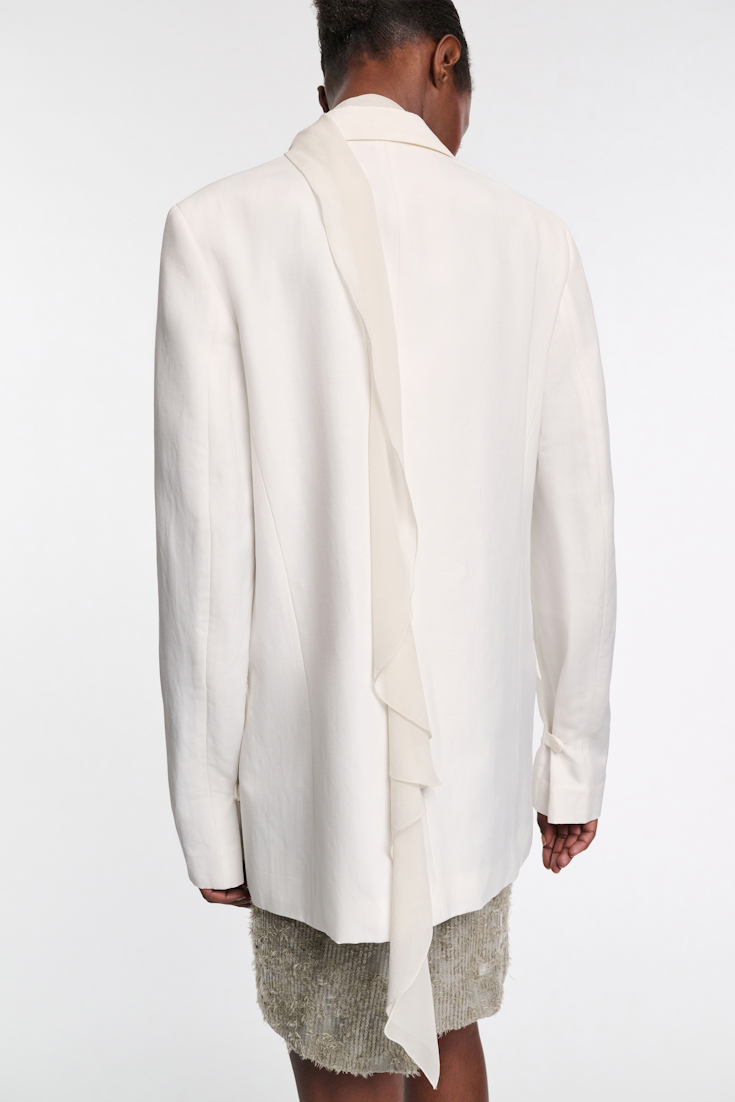 Dorothee Schumacher Blazer aus technischem Leinen pure white