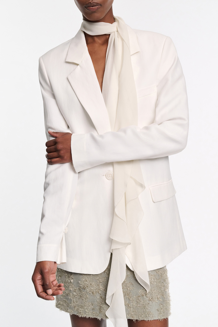 Dorothee Schumacher Blazer aus technischem Leinen pure white