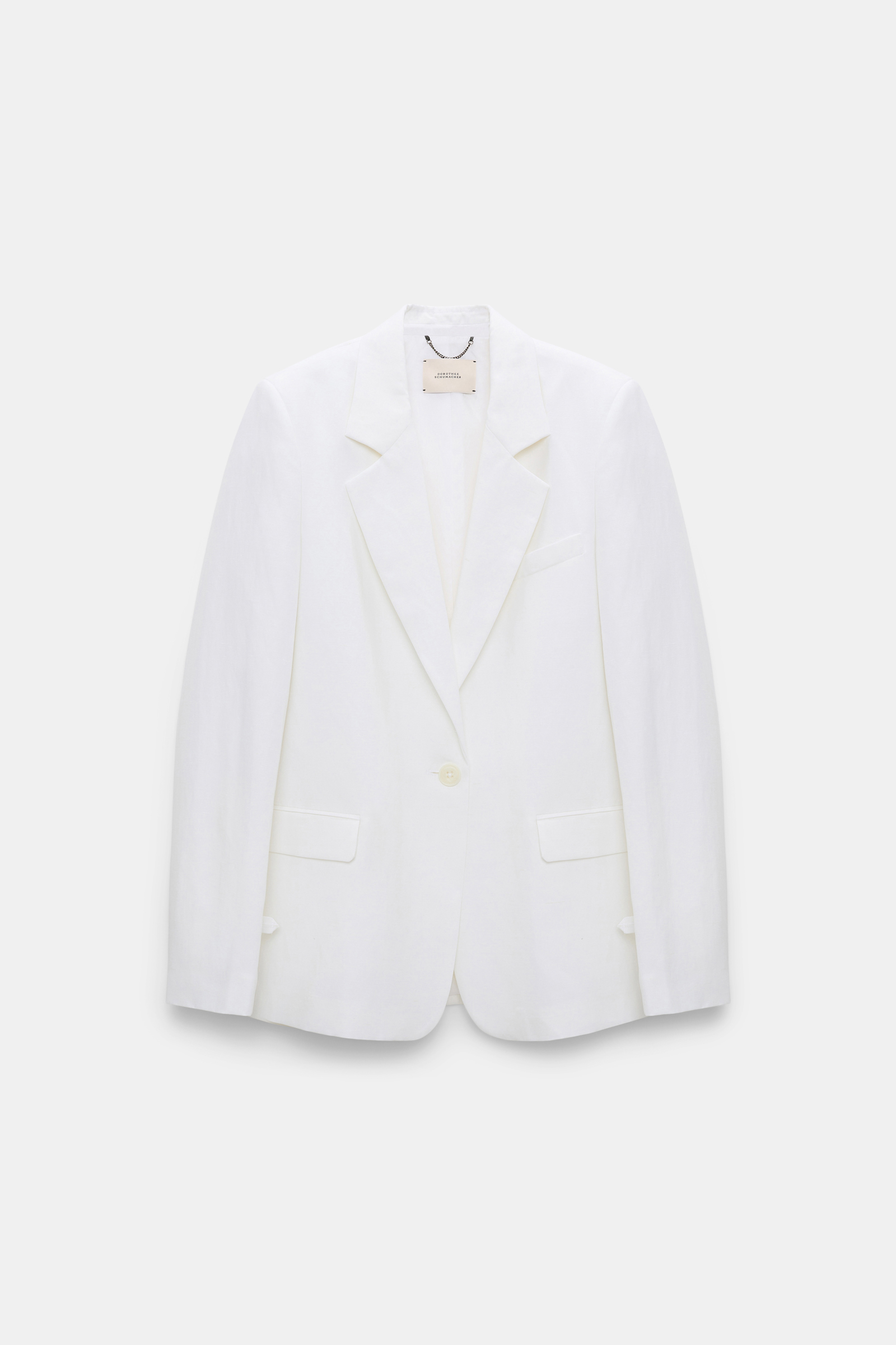 Dorothee Schumacher Blazer aus technischem Leinen pure white