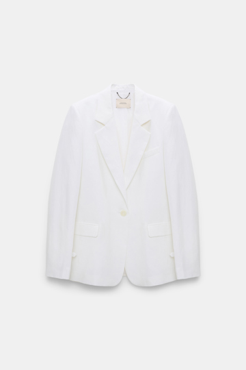 Dorothee Schumacher Blazer aus technischem Leinen pure white