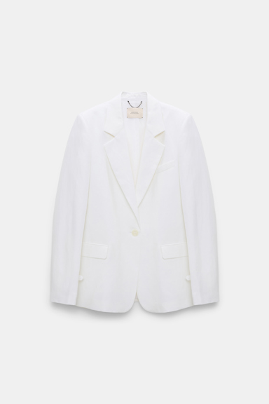 Dorothee Schumacher Blazer aus technischem Leinen pure white