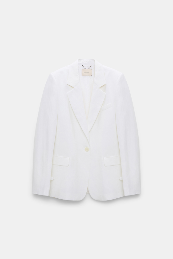Dorothee Schumacher Blazer aus technischem Leinen pure white