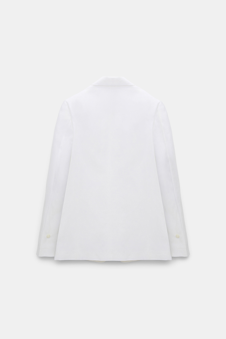 Dorothee Schumacher Blazer aus technischem Leinen pure white