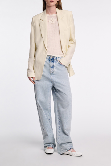 Dorothee Schumacher Blazer aus technischem Leinen light lemon