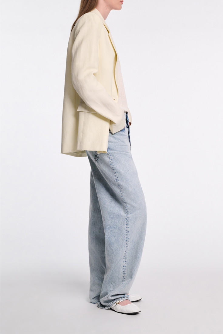 Dorothee Schumacher Blazer aus technischem Leinen light lemon