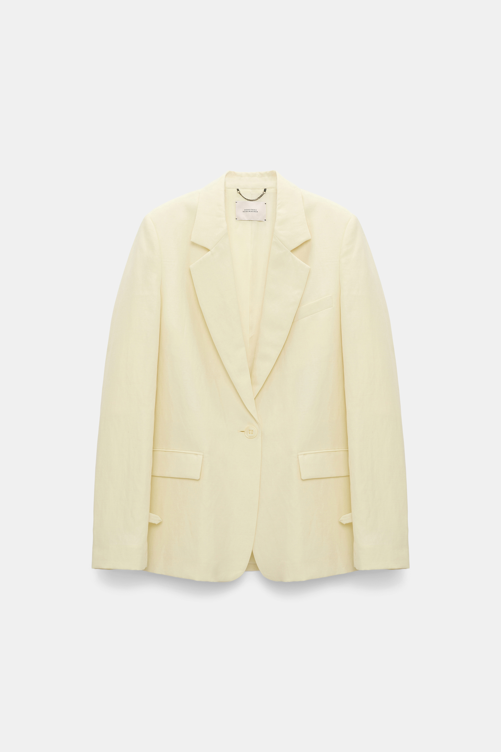 Dorothee Schumacher Blazer aus technischem Leinen light lemon
