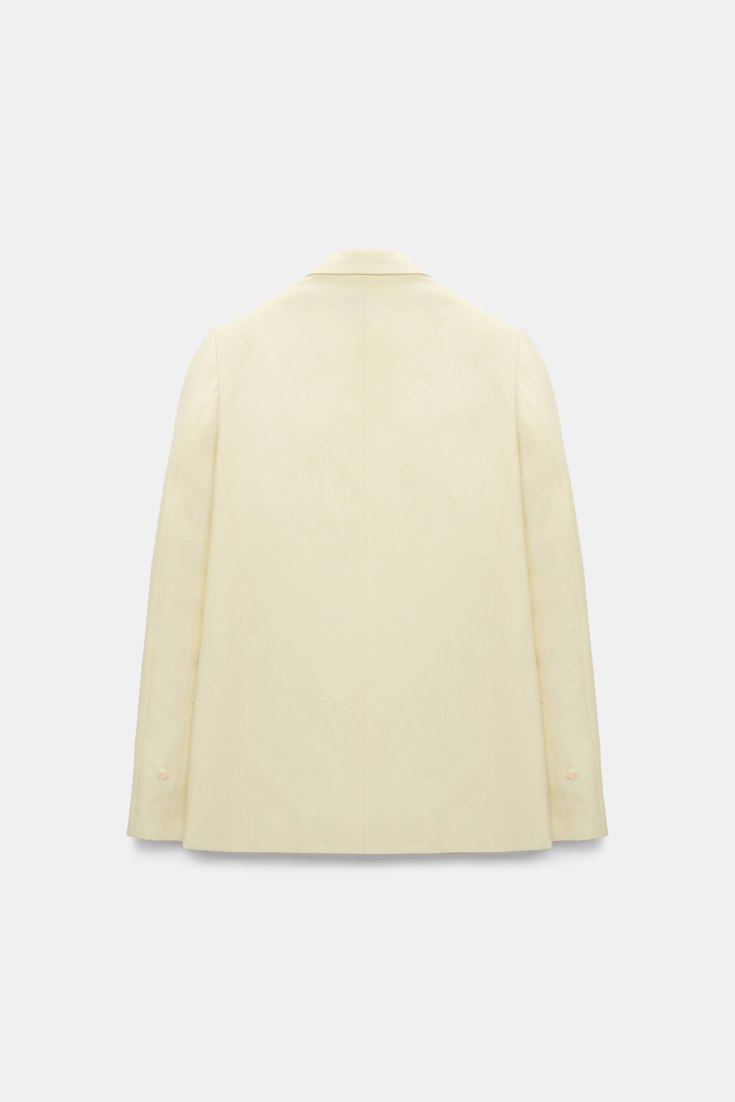 Dorothee Schumacher Blazer aus technischem Leinen light lemon