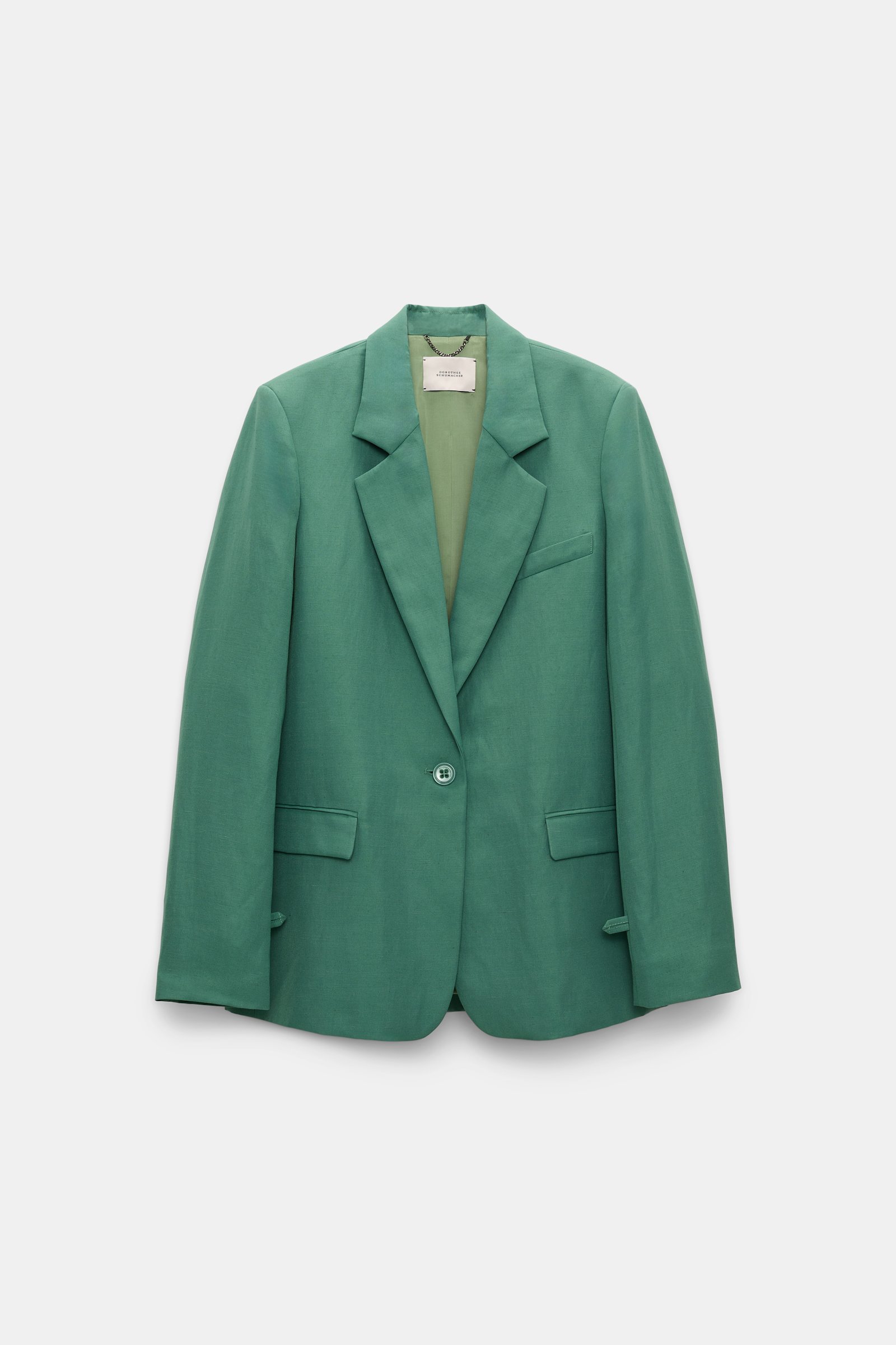 Dorothee Schumacher Blazer aus technischem Leinen jade