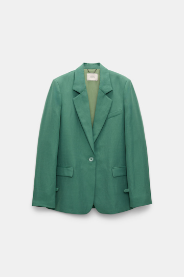 Dorothee Schumacher Blazer aus technischem Leinen jade