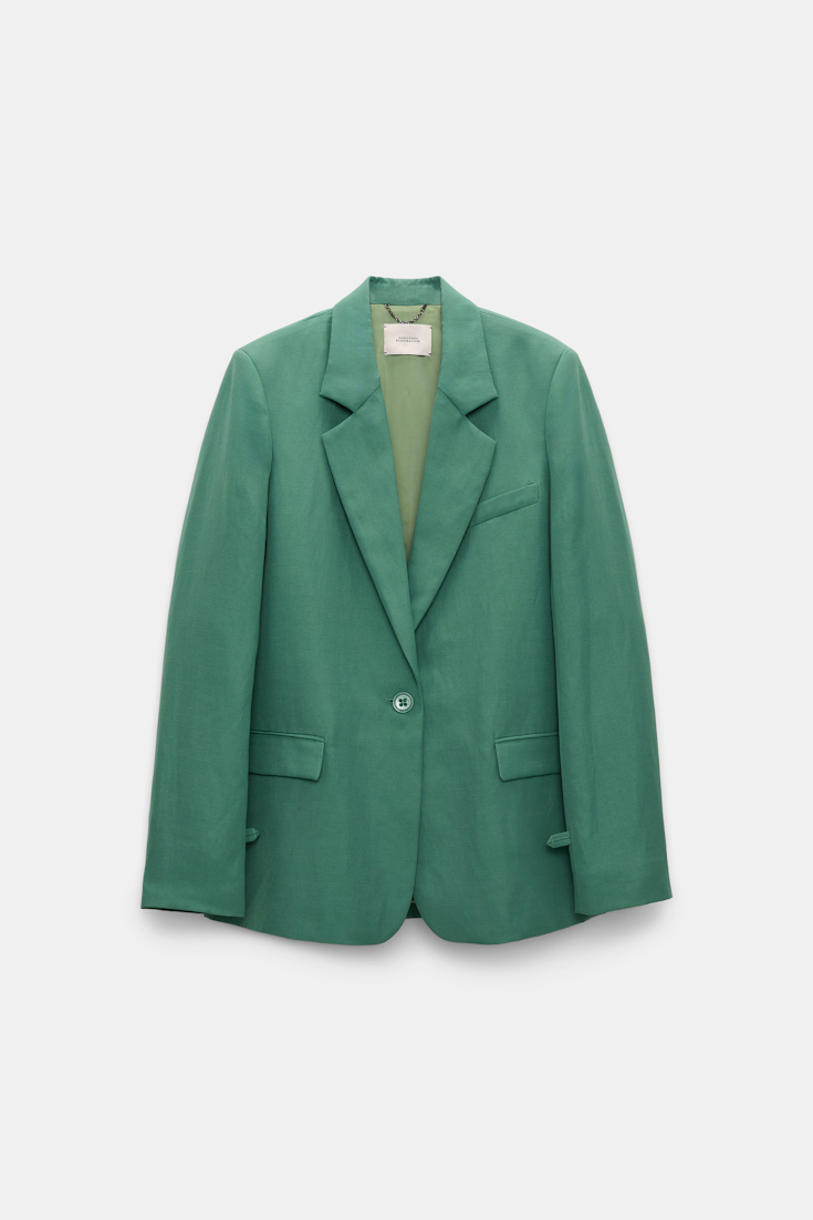 Dorothee Schumacher Blazer aus technischem Leinen jade