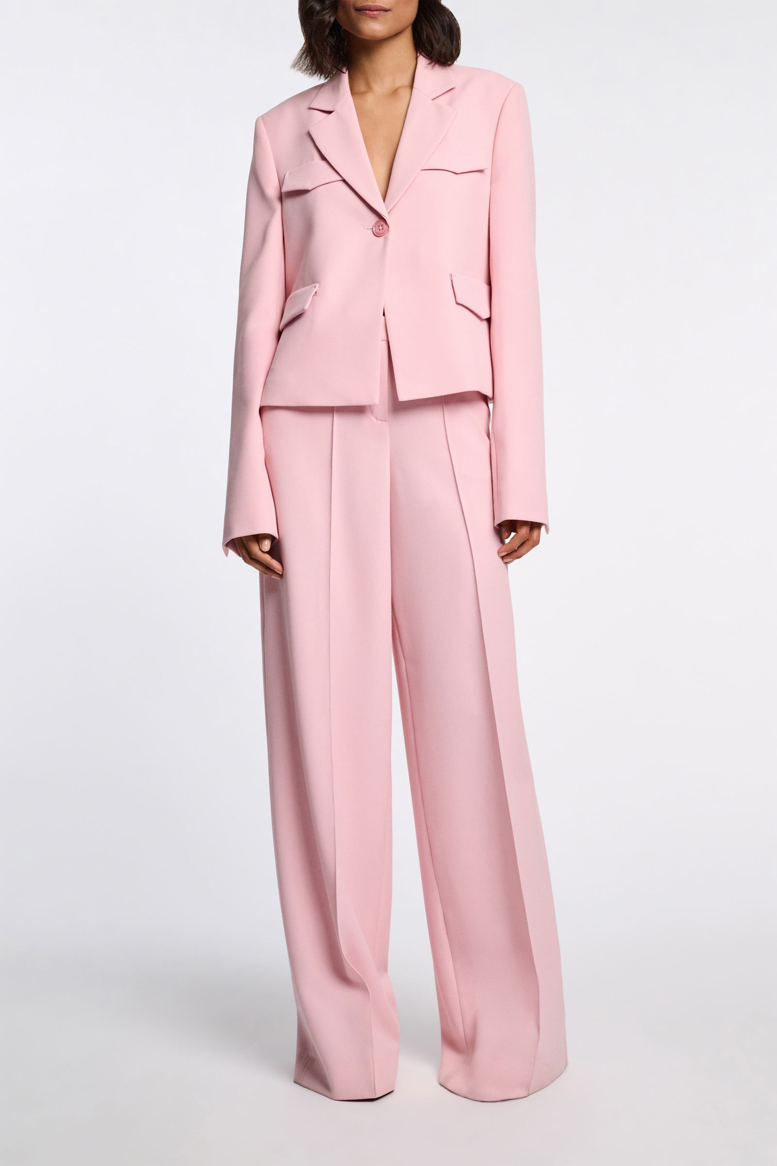 Dorothee Schumacher Cropped Blazer pink rose