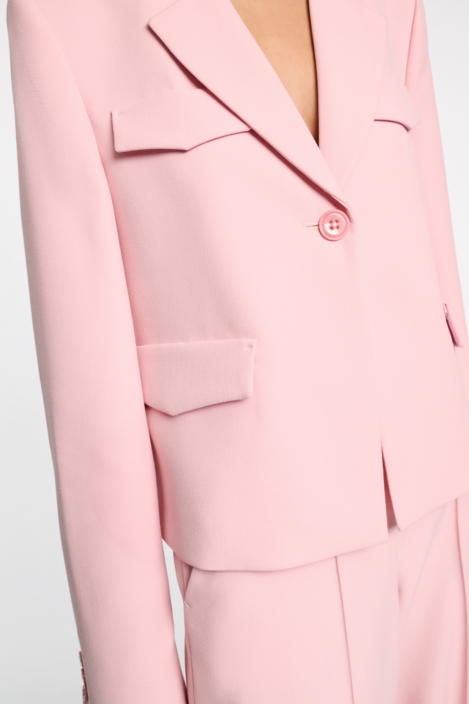 Dorothee Schumacher Cropped Blazer pink rose