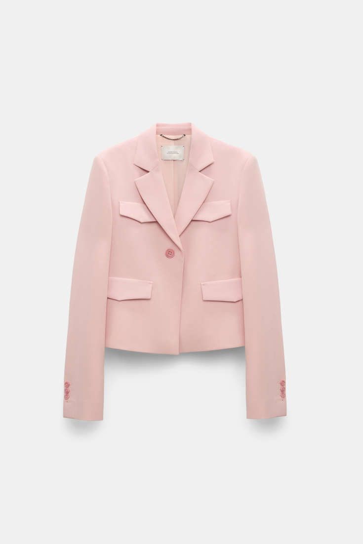 Dorothee Schumacher Cropped Blazer pink rose